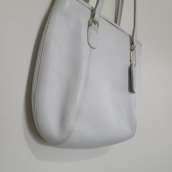 Coach Medium Framed Pouch Bag white leather - Picture 4 of 10